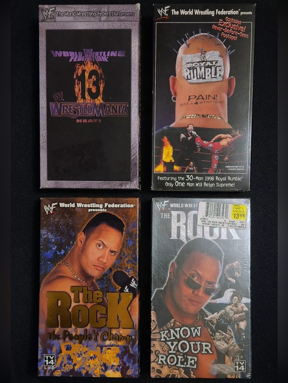 Vintage 90s Wrestling VHS Videos Lot